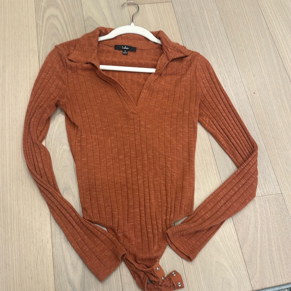 Lulus Orange Bodysuit Size M